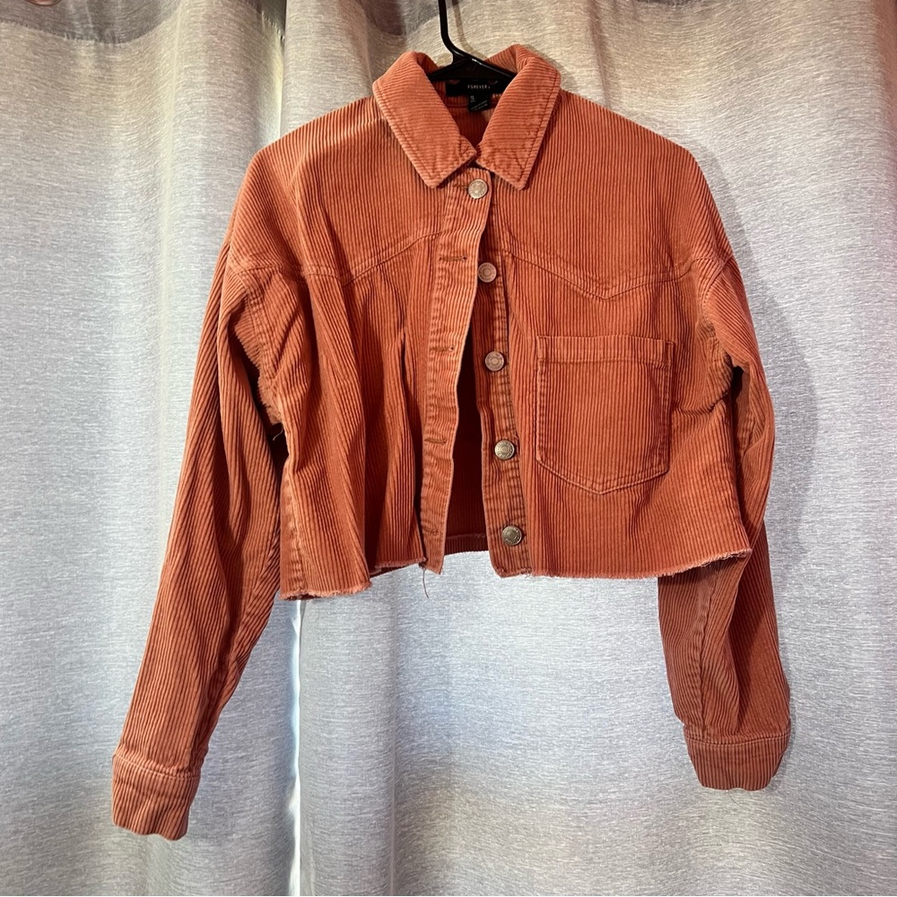 Women's Cropped Jacket - Rust